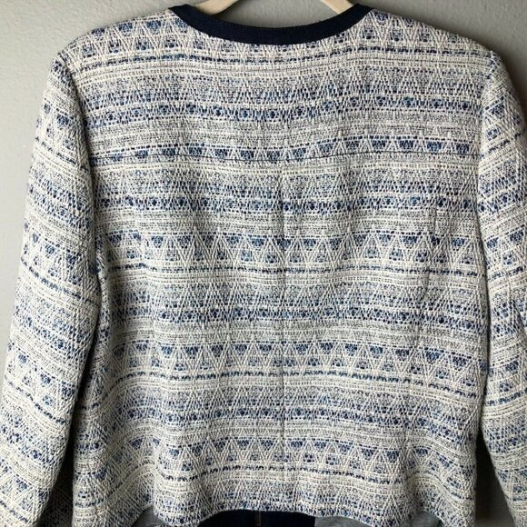 HINGE Nordstrom Wool Tweed Zip Blazer - Clueless Vibes - Picture 5 of 9